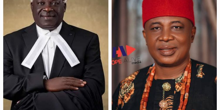 HONOURABLE ADINIGWE CELEBRATES BARR SAM ON HIS WELL-DESERVED HONOUR