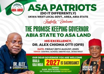2027: ADINIGWE COLLAPSES POLITICAL STRUCTURE TO SUPPORT ABIA GOVERNOR, OTTI