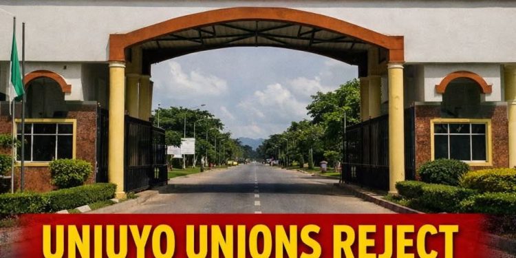 UNIVERSITY OF UYO STAFF MEMBERS REJECT ACTING VICE-CHANCELLOR, ACCUSE PRO-CHANCELLOR OF ADMINISTRATIVE BYPASS 