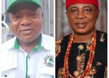 Adinigwe Congratulates Dr Enyioko on his Emergence as ASUCA Chairman, FECOLART Owerri Branch