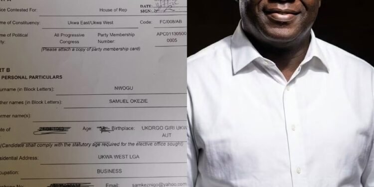 Justin: INEC Publishes Samuel Okezie Nwogu as APC House of Representatives Candidate for Ukwa East/Ukwa West